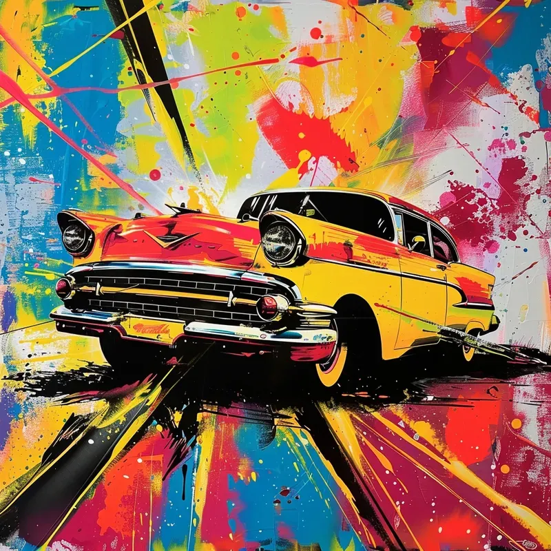 Rebellious Color Explosions Art