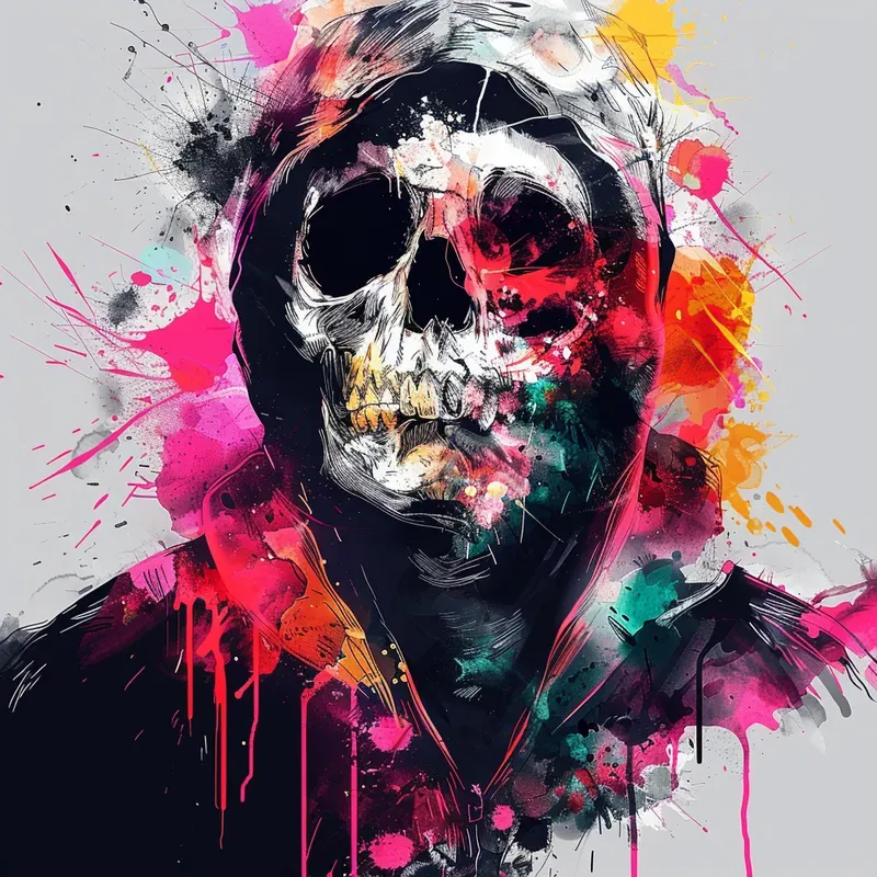 Rebellious Color Explosions Art