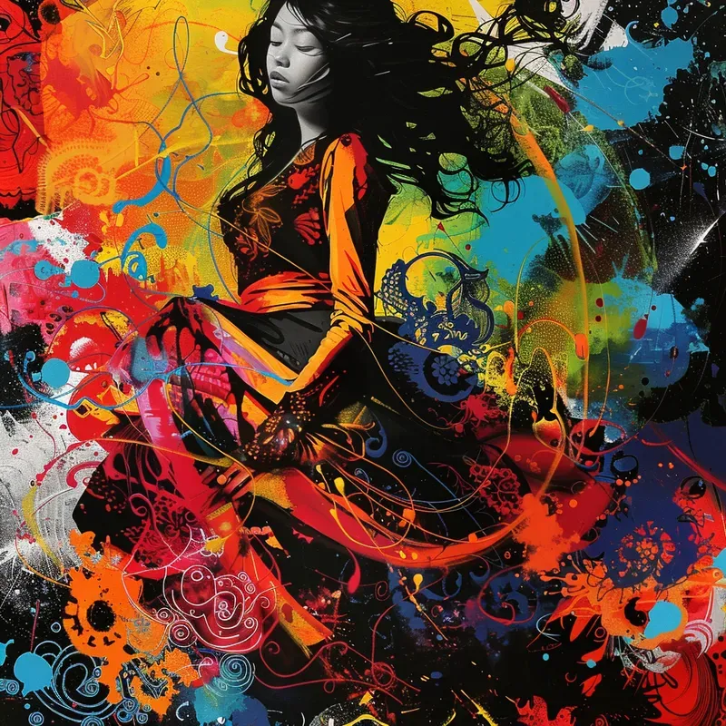 Rebellious Color Explosions Art