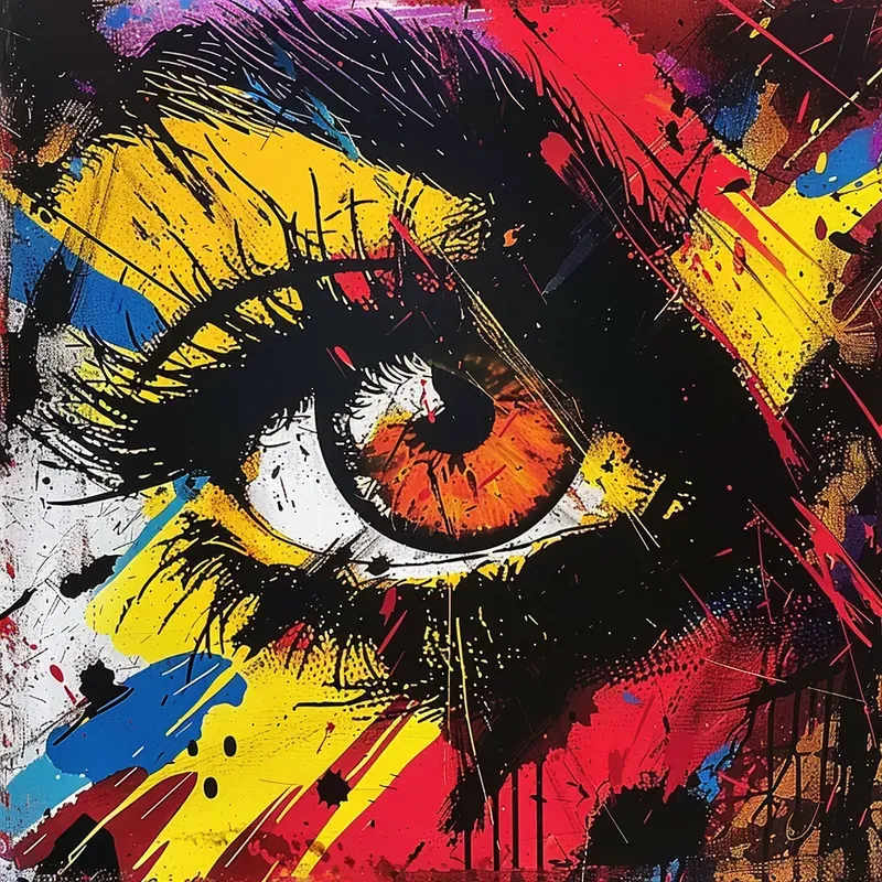 Rebellious Color Explosions Art
