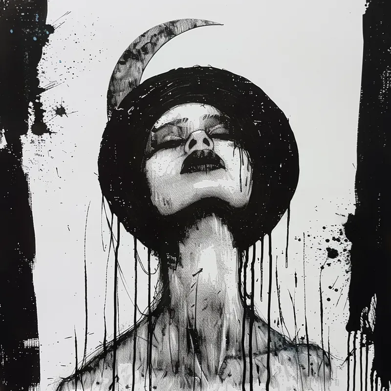 Creepy Surreal Inky Art