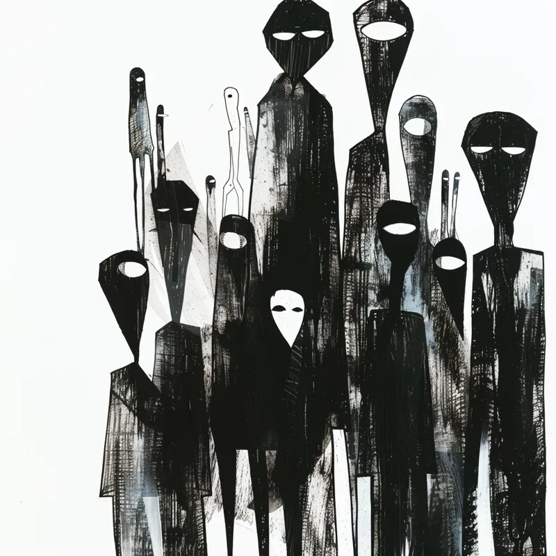 Creepy Surreal Inky Art