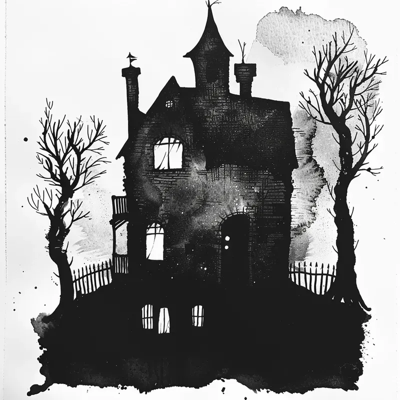 Creepy Surreal Inky Art