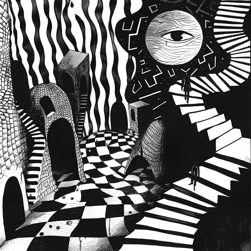Creepy Surreal Inky Art
