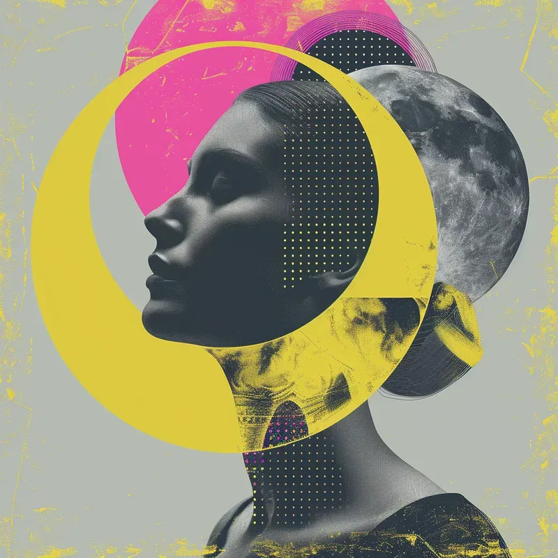 Messy Neon Art Prints