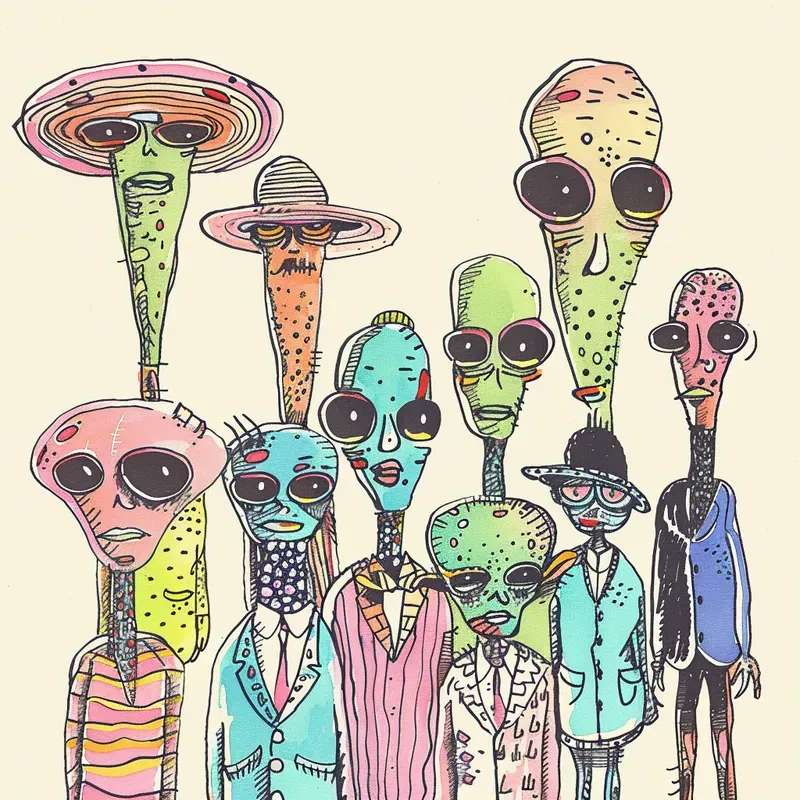 Funky Doodles And Patterns