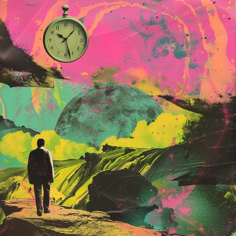 Trippy Collage Art Prints