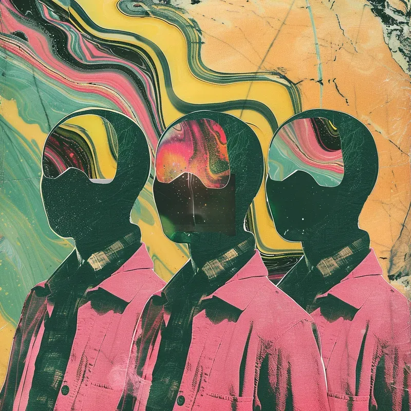 Trippy Collage Art Prints