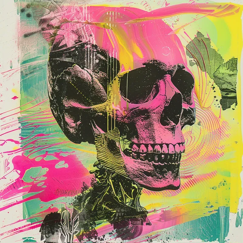 Trippy Collage Art Prints