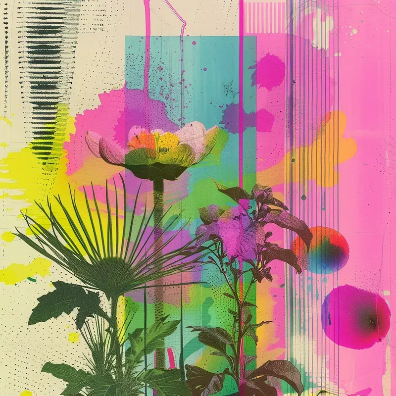 Trippy Collage Art Prints