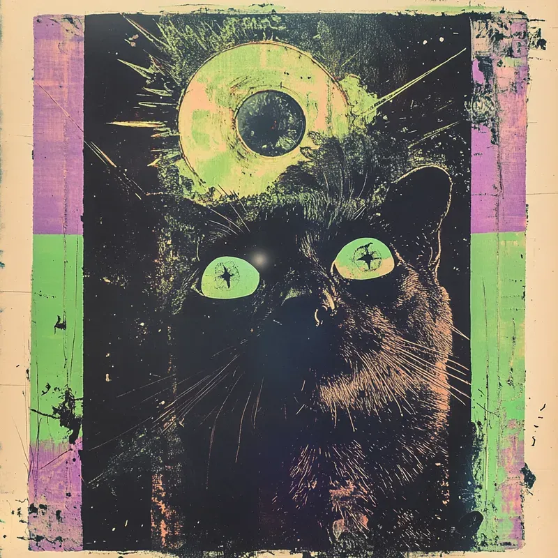 Trippy Neon Collages