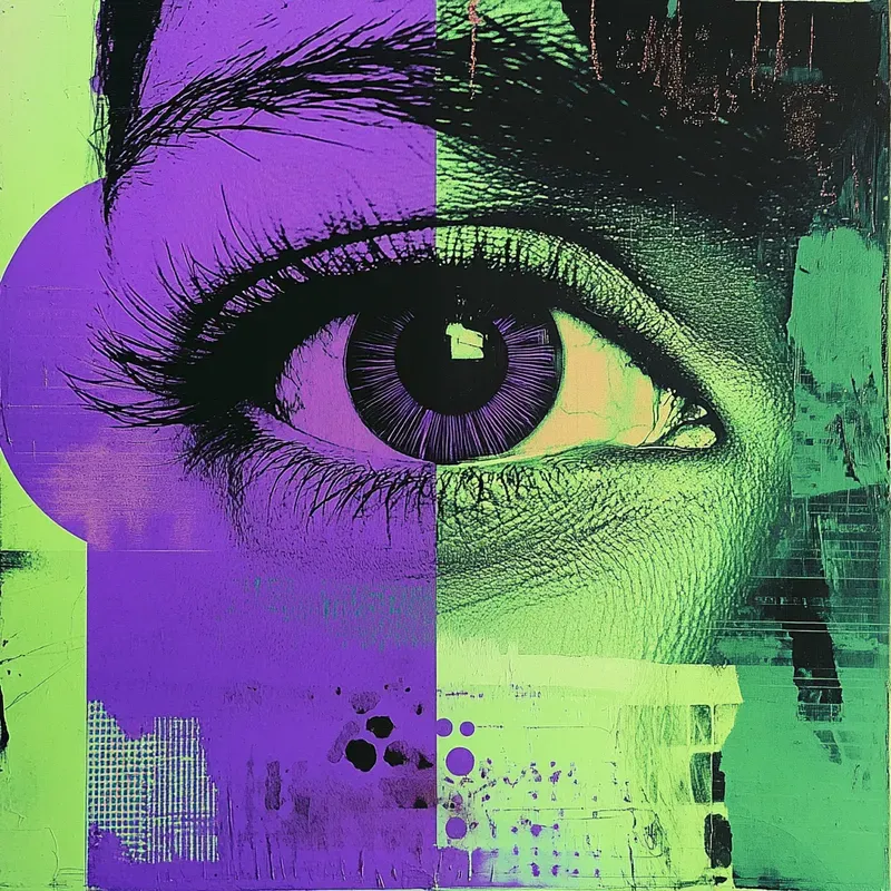 Trippy Neon Collages