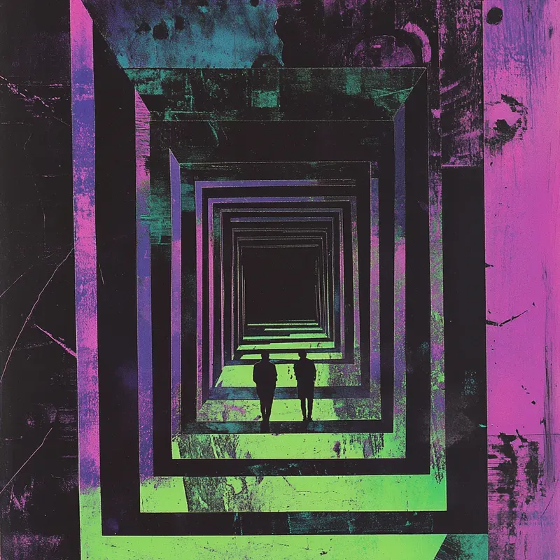 Trippy Neon Collages