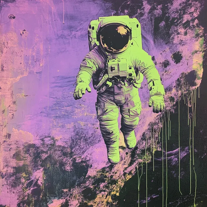 Trippy Neon Collages