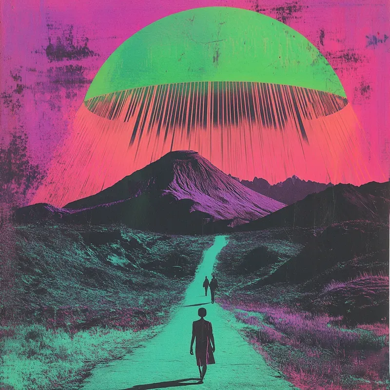 Trippy Neon Collages