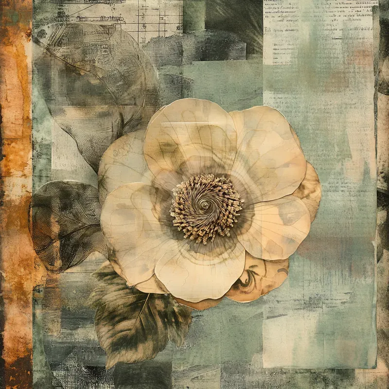 Vintage Scrap Journal Collages