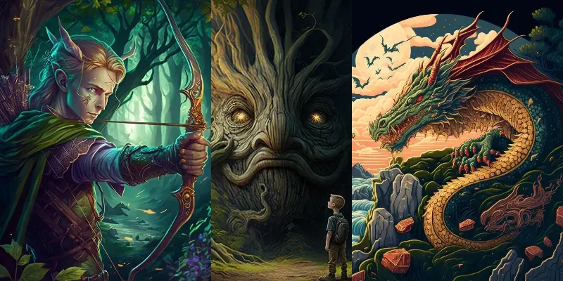 Fairy Tale Illustrations generated by undefined