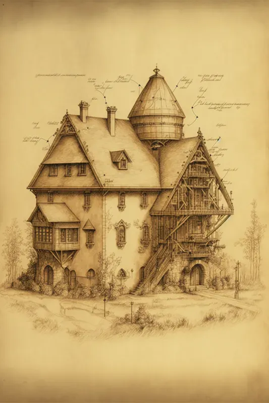 Leonardo Da Vinci Style Drawings
