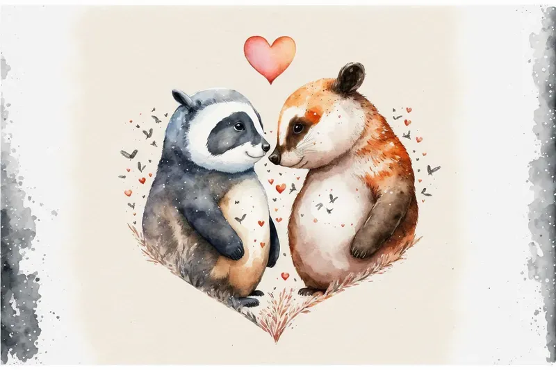 Valentines Day Animal Cards