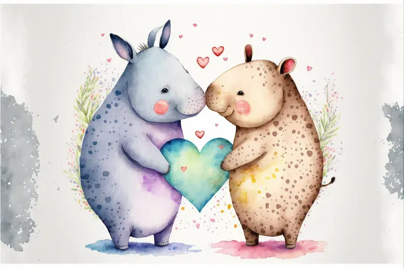 Valentines Day Animal Cards