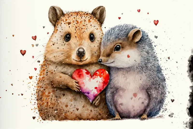 Valentines Day Animal Cards