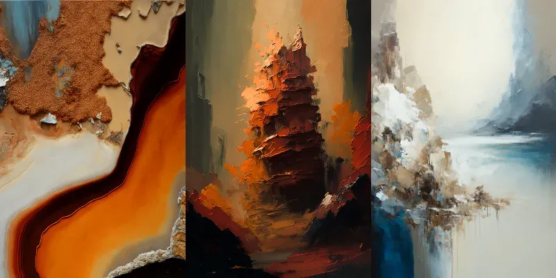 Textured Paintings generated by undefined