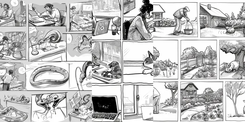 Storyboard Sketches generated by undefined