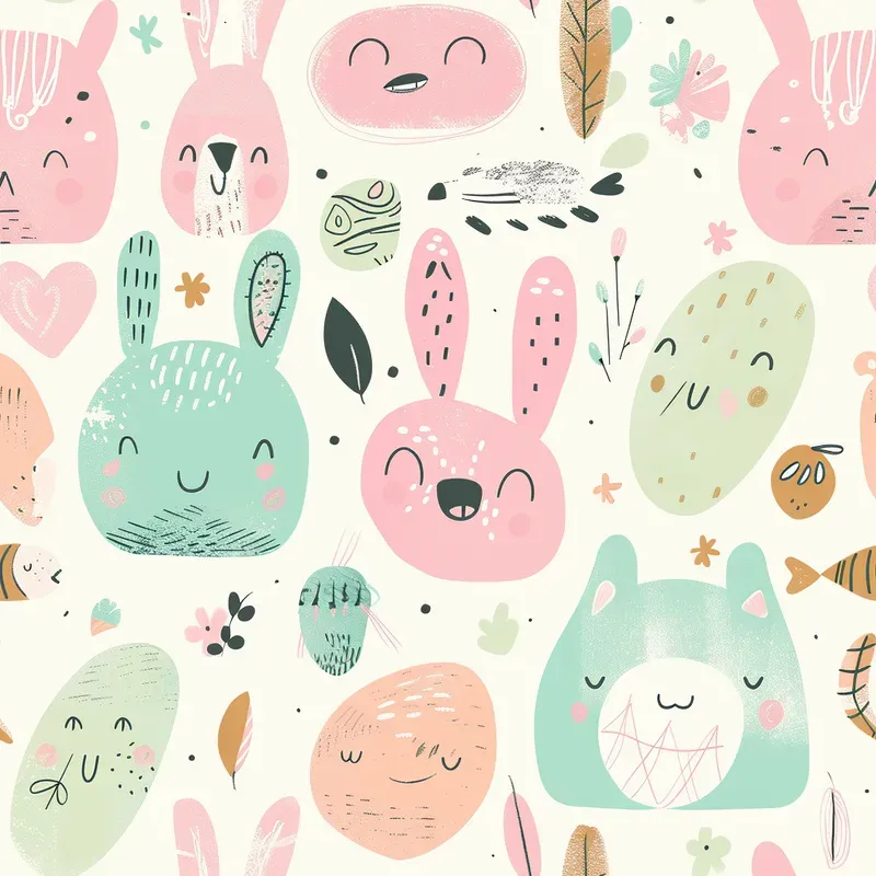 Whimsical Seamless Patterns