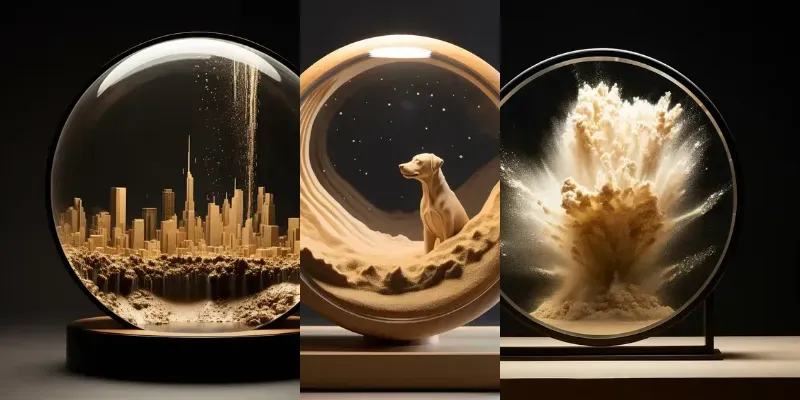 Sand Art Sculptures generated by undefined