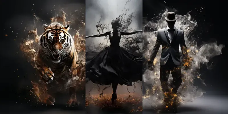 Disintegrating Figures generated by undefined