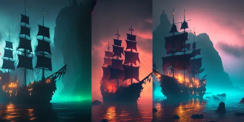Mysterious Pirate Ships generated by undefined