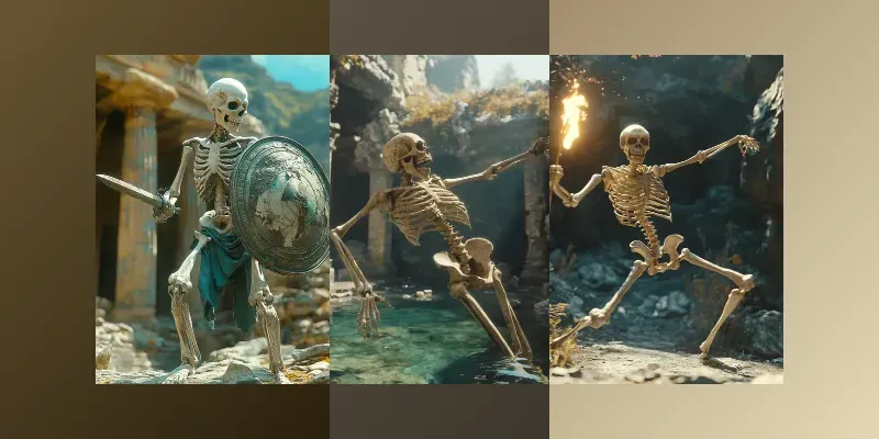 Skeleton Cinematic Stopmotions generated by undefined