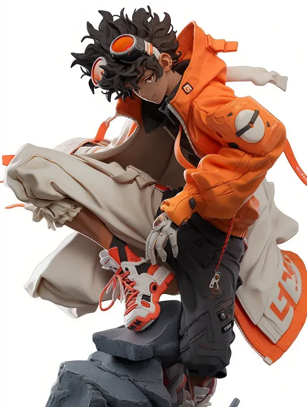 Animetech Style 3D Action Figurines