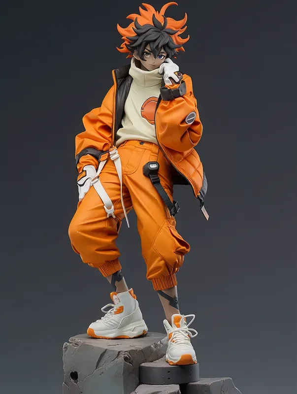 Animetech Style 3D Action Figurines