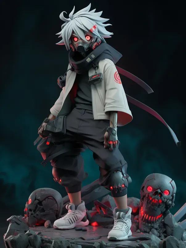 Animetech Style 3D Action Figurines