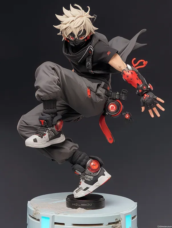 Animetech Style 3D Action Figurines