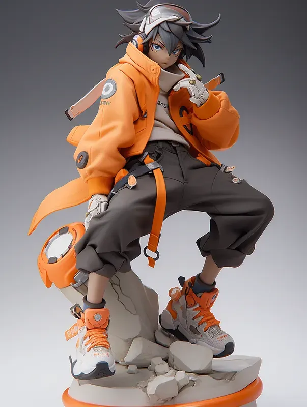 Animetech Style 3D Action Figurines