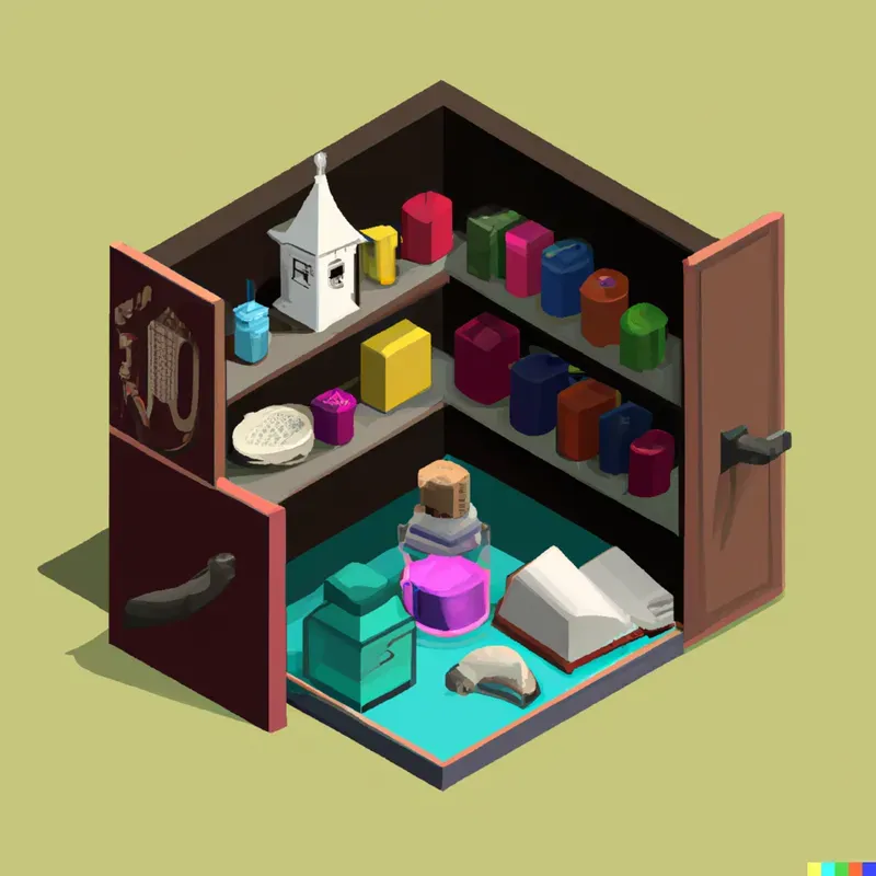 Mini Room With Books And Potions
