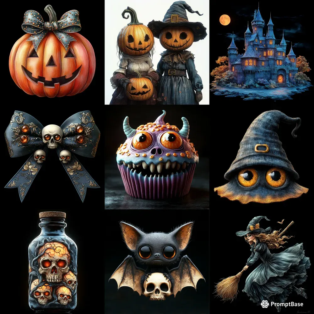 Cute Halloween Cliparts