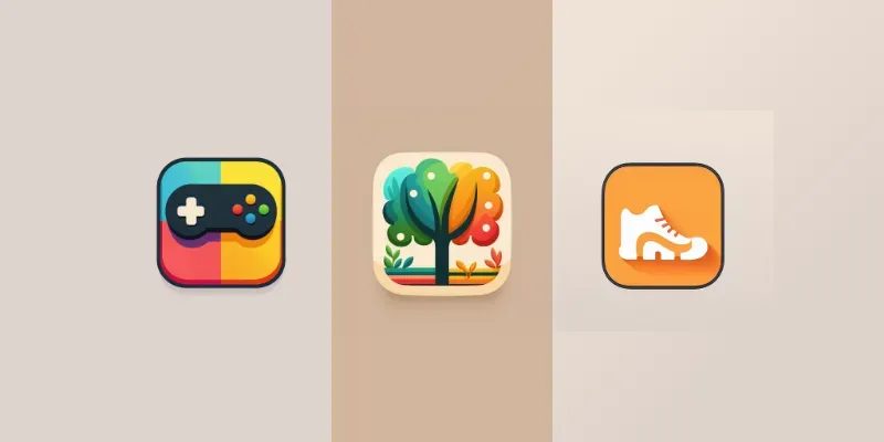 Modern App Logos For Ios Android generated by undefined