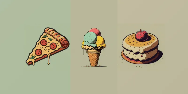 Tasty Retro Cartoon Illustrations generated by undefined