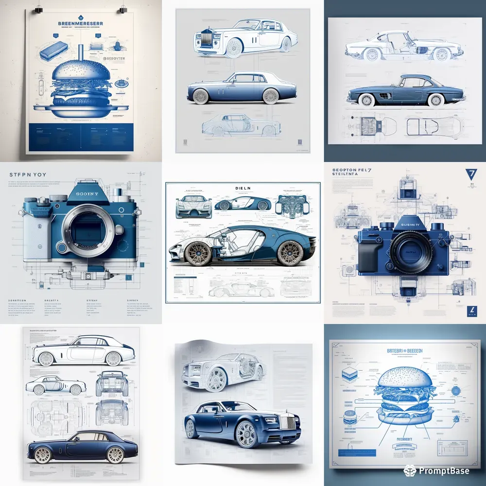 Blueprint Poster Creations