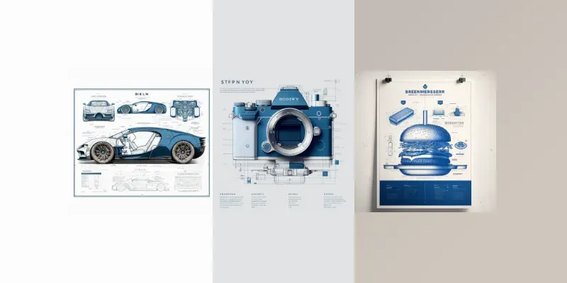 Blueprint Poster Creations generated by undefined