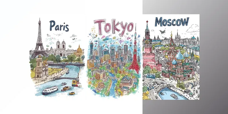 Original Hand Drawn City Maps generated by undefined