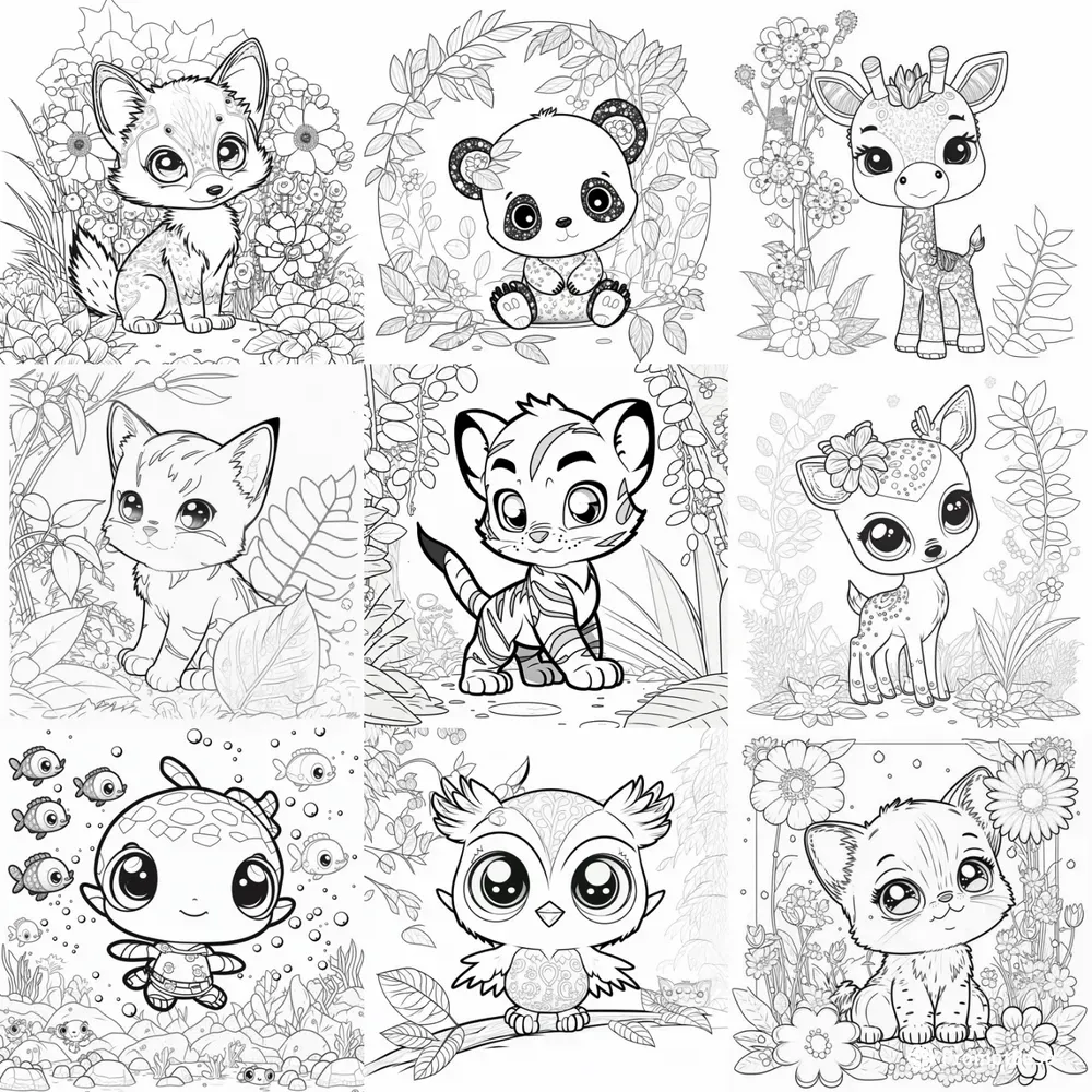 Baby Animal Coloring Pages For Children