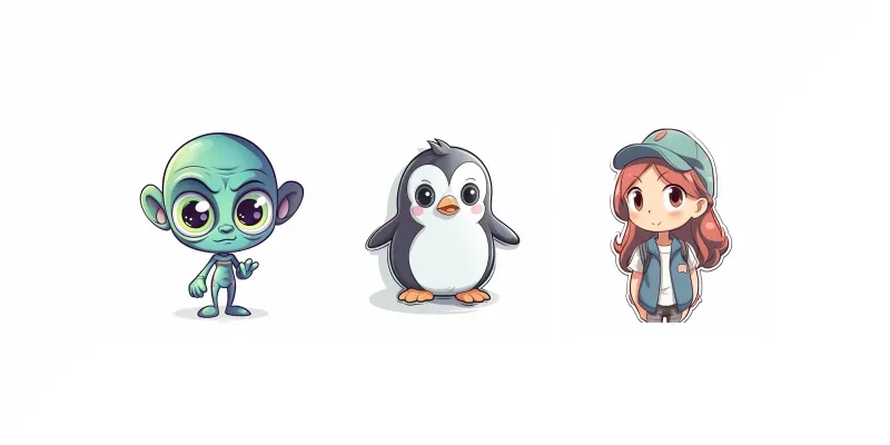 Beautiful Cute Stickers generated by undefined