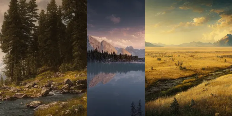 Landscape Paintings generated by undefined