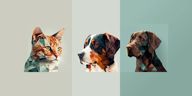 Geometric Pet Portraits generated by undefined
