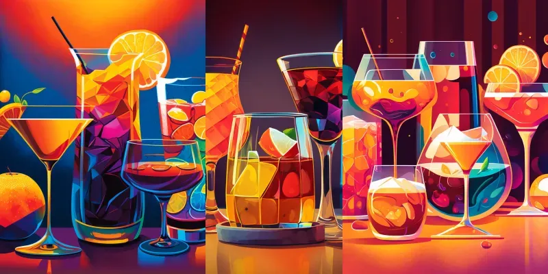 Vibrant Cocktails generated by undefined