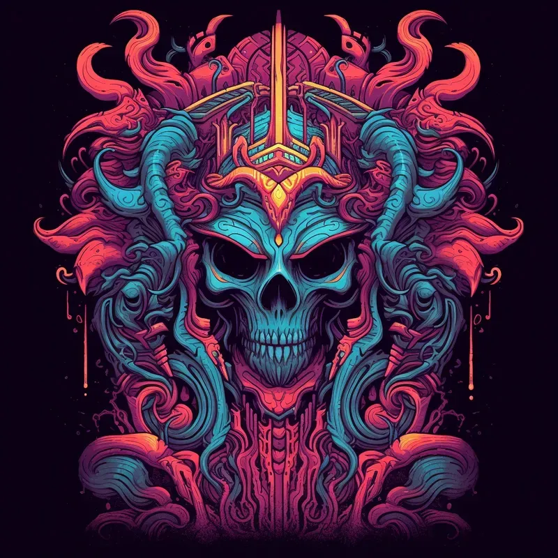 Vibrant Diabolical Tshirt Designs